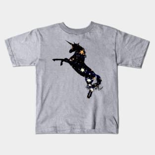 Black star unicorn pattern Kids T-Shirt